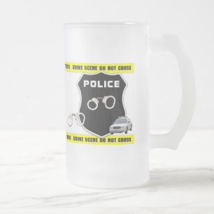 Police Officer Crime Scene Beer Stein