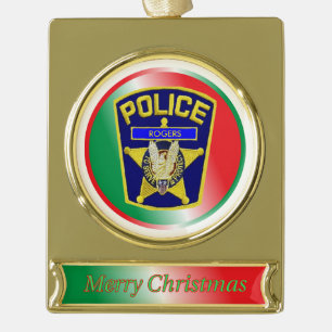 Police Officer Custom Christmas Ornament