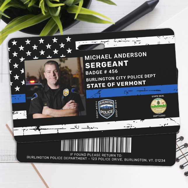 Police Officer Custom Photo Law Enforcement ID Badge (Creator Uploaded)