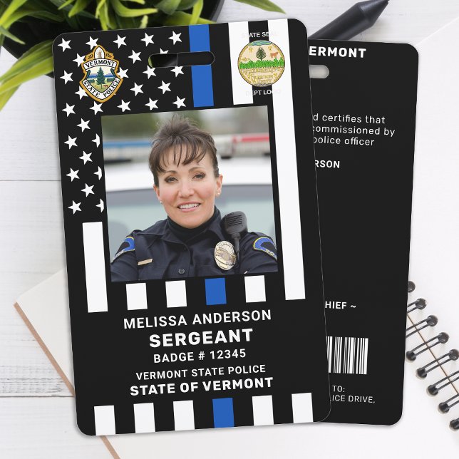Police Officer Custom Photo Logo Law Enforcement ID Badge (Creator Uploaded)