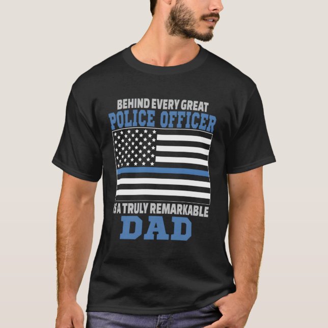 Police Officer Dad Gift T-Shirt (Front)
