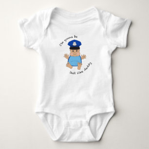 Police officer daddy baby bodysuit
