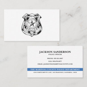 Police Officer Department Law Enforcement Logo Business Card