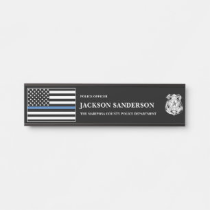 Police Officer Department Law Enforcement Logo Door Sign