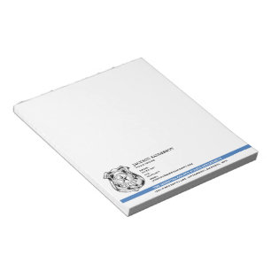 Police Officer Department Law Enforcement Logo Notepad