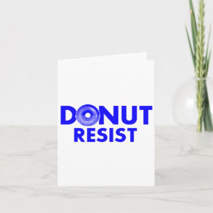 Police Officer Donut Resist Joke Funny Gift Card