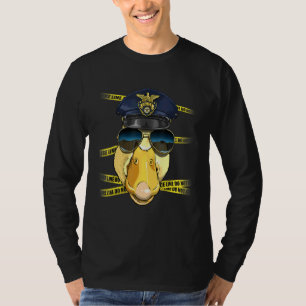 Police Officer Duck PD Cop Crime Scene Animal Duck T-Shirt
