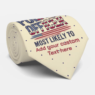 Police Officer Gifts Most Likely To USA Patriotic Tie