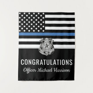 Police Officer Graduation Law Enforcement Academy Tapestry