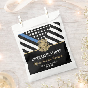Police Officer Graduation Law Enforcement Flag Favour Bags