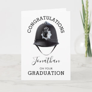 Personalised Police Officer Card congratulations Passing Out Promotion Card