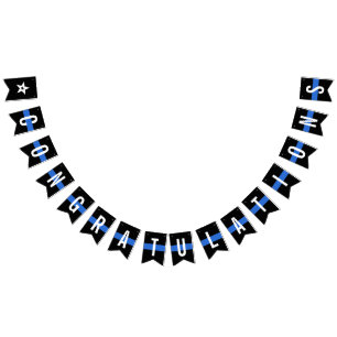 Police Officer Law Enforcement Congratulations  Bunting