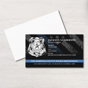 Police Officer Law Enforcement Custom Logo Business Card