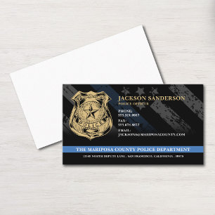 Police Officer Law Enforcement Custom Logo Business Card