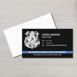 Police Officer Law Enforcement Custom Logo Business Card