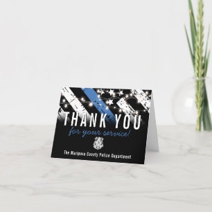 Police Officer Law Enforcement First Responder Thank You Card