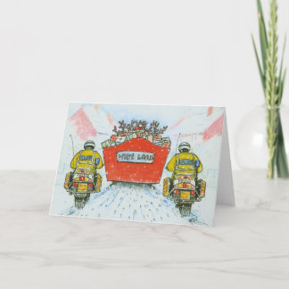 Police Officer (Motorcyclist) Christmas Card