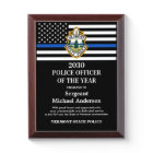 Police Officer Of The Year Department Custom Logo