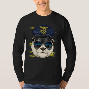 Police Officer Otter PD Cop Crime Scene Sea Animal T-Shirt
