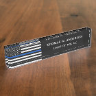 Police Officer Personalised Thin Blue Line Acrylic