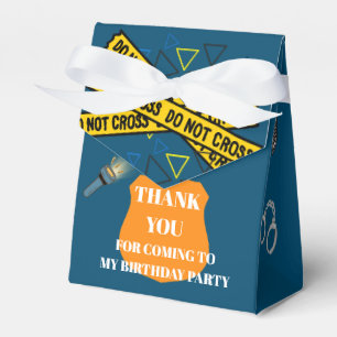 Police Officer Police Birthday Favour Box