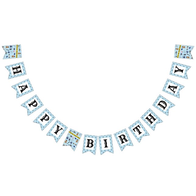 Police Officer Policeman Birthday Party Bunting (All)