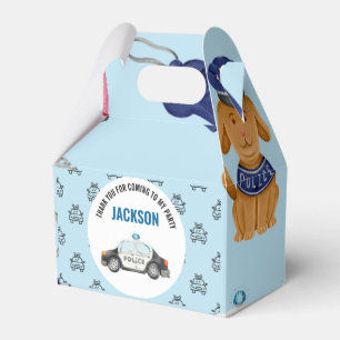 Police Officer Policeman Birthday Party Favour Box