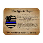 Police Officer Prayer Rustic Thin Blue Line