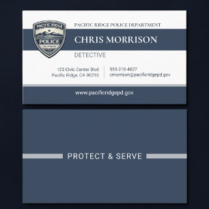 Police Officer Professional Business Card