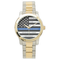 Police Officer Retirement Gift Thin Blue Line 