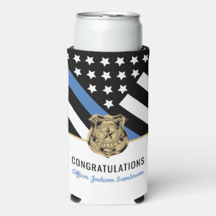 Police Officer Retirement Law Enforcement Seltzer Can Cooler