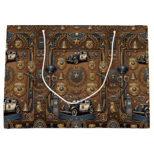 Police Officer Retirement or Birthday Party Large Gift Bag