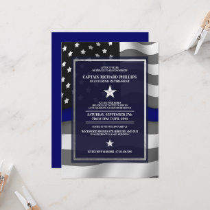 Police Officer Retirement Party Invitation
