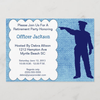 Police Officer Retirement Party Invitation