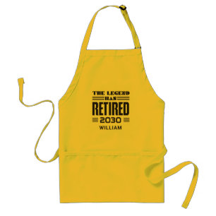 Police Officer Retirement The Legend Has Retired Standard Apron