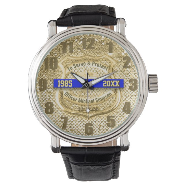 Police Officer Retirement Watch (Front)