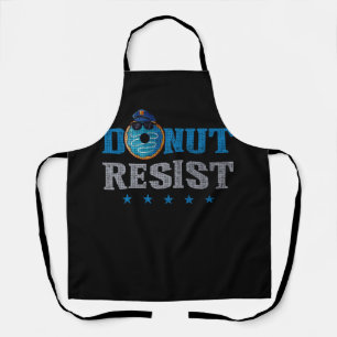 Police Officer Security Donut Resist Joke Do Not R Apron