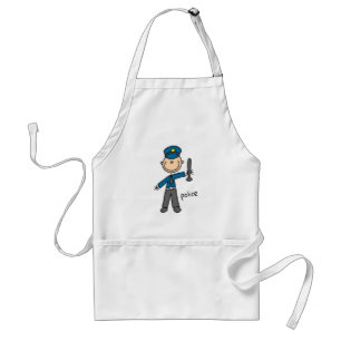 Police Officer Stick Figure Standard Apron