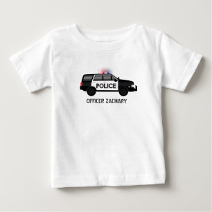 Police Officer SUV Birthday Baby T-Shirt