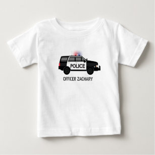 Police Officer SUV Birthday Baby T-Shirt