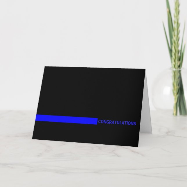 Police Officer Thin Blue Line Card (Front)