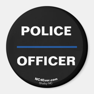 POLICE  OFFICER Thin Blue Line magnet