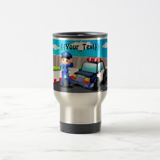 Police Officer Travel Mug (Center)
