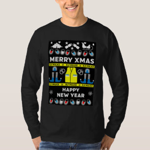 Police officer ugly xmas sweater