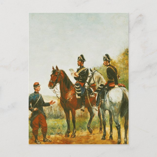 Police Officers on an Inspection Tour Postcard (Front)