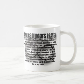 POLICE OFFICER'S PRAYER COFFEE MUG