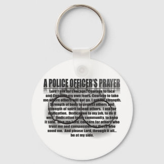 POLICE OFFICERS PRAYER KEY RING