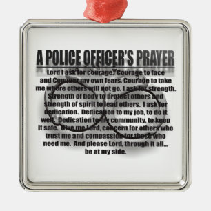POLICE OFFICERS PRAYER ORNAMENT