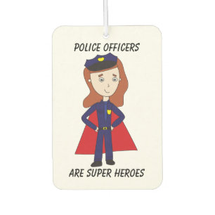 Police Officers Super Heroes (Female) Car Air Freshener