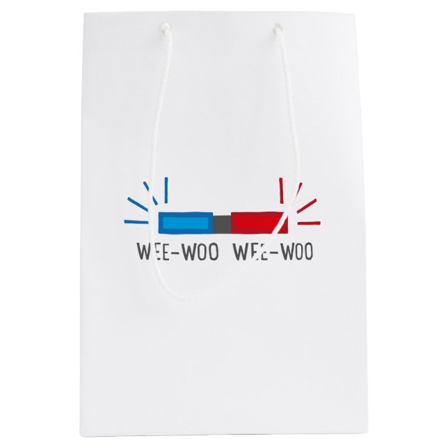 Police or Ambulance Siren Medium Gift Bag (Front)